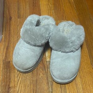 Grey UGG slippers